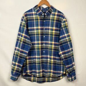 Ralph Lauren Men's Long Sleeve Button Up Shirt‎ Sz XXL Cowboy Rodeo Preppy Pony